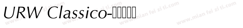 URW Classico字体转换